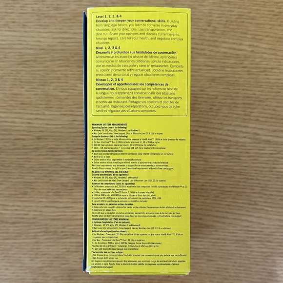 Rosetta Stone Spanish (Latin America) Espanol Version 4 Level 1-4 - Picture 4 of 9